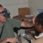 Dr. Erick Bothun examining a patient