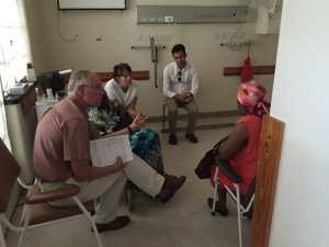 Steve, Jane and Michael at Mater Dei