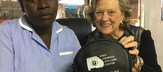 Receiving eyeglasses and a plastic storage bag